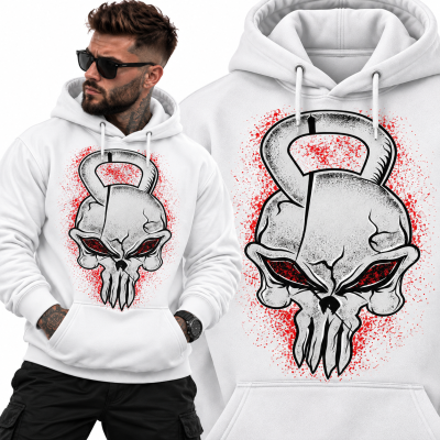 BLUZA Z KAPTUREM  NA SIŁOWNIĘ WORK HARD 2